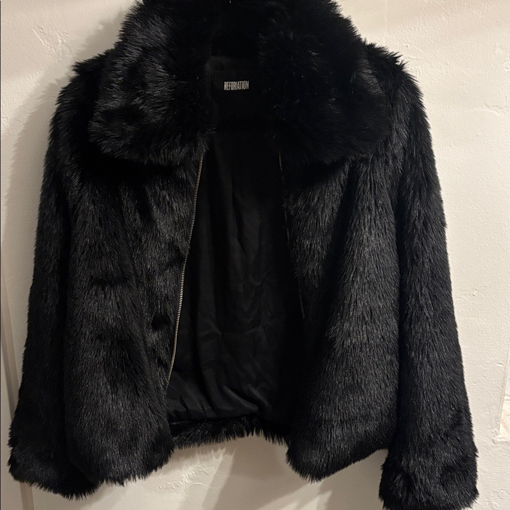 Reformation XS Teddy Jacket 100% Viscose - Picture 5 of 10